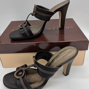 NEW Antonio Melani Leather Sandals